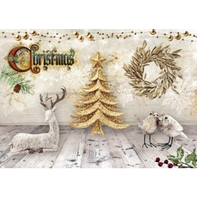 Decoupage Queen Christmas in the Cabin