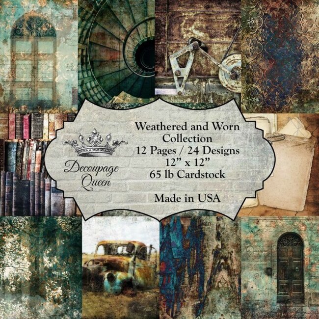 Decoupage Queen Weathered and Worn Collection Scrapbook Set