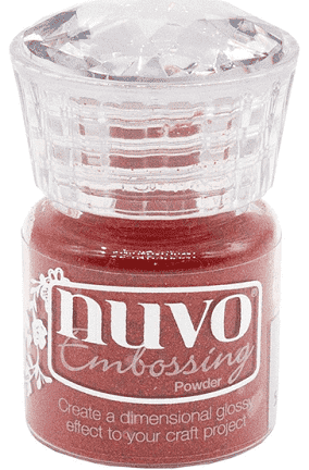 Nuvo Glitter embossing powder Sugared strawberries