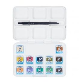 Van Gogh Van Gogh • Aquarelverf pocket box gedempte tinten met 12 kleuren in halve napjes