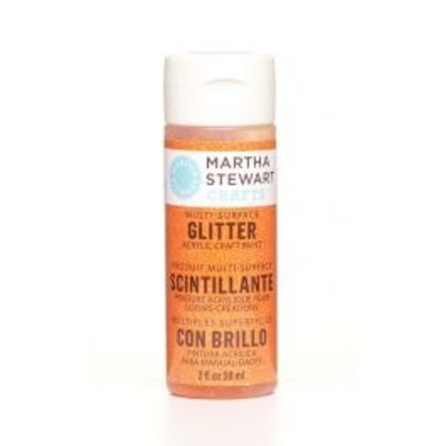 Martha Stewart  Martha Stewart • Verf 59ml glitter Orange sorbet