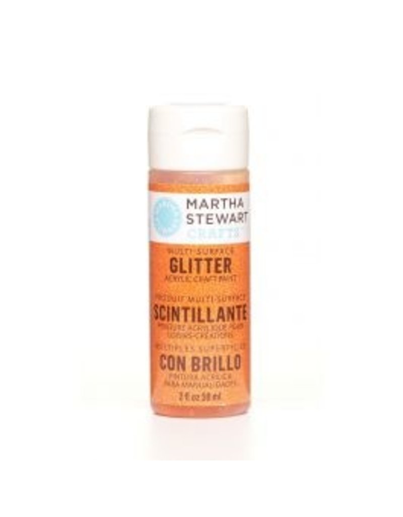 Martha Stewart  Martha Stewart • Verf 59ml glitter Orange sorbet