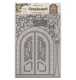 Stamperia A4 Greyboard/2 mm - Casa Granada welcome door