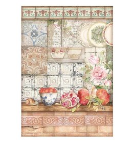 Stamperia A4 Rice paper packed - Casa Granada tiles