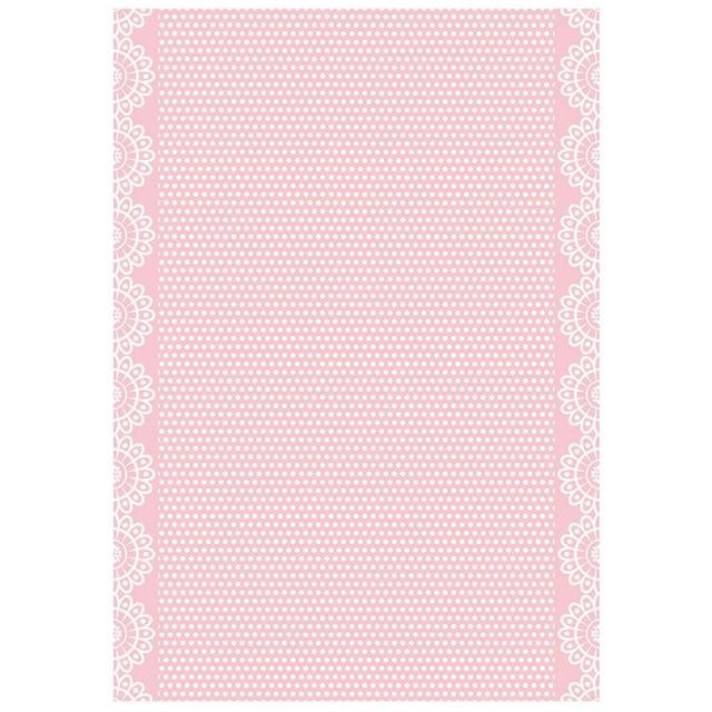 Stamperia A4 Rice paper packed - DayDream texture pink