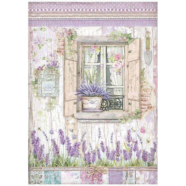 Stamperia A4 Rice paper packed - Provence window