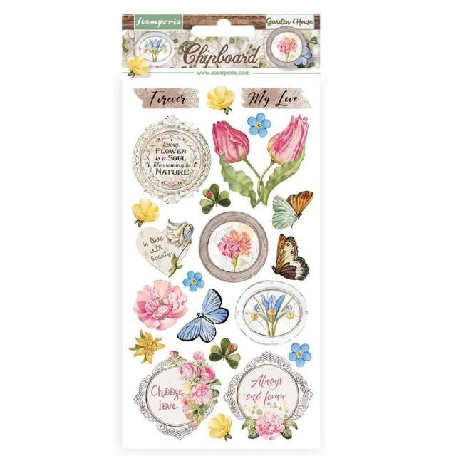 Stamperia Chipboard cm 15x30 - Romantic Garden House