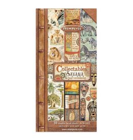 Stamperia Collectables 10 sheets cm 15x30,5 (6”x12”) - Savana