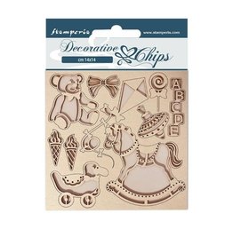 Stamperia Decorative chips cm 14x14 - DayDream kite