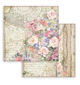 Stamperia Scrapbooking Double face sheet - Casa Granada flowers Maisons