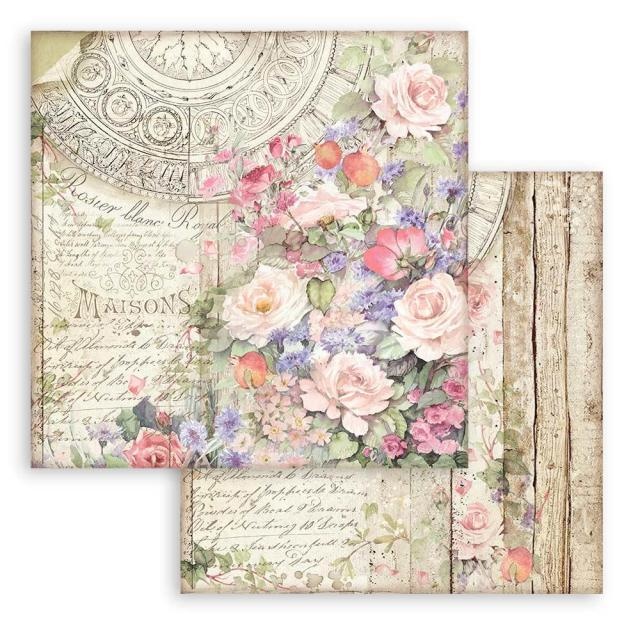 Stamperia Scrapbooking Double face sheet - Casa Granada flowers Maisons