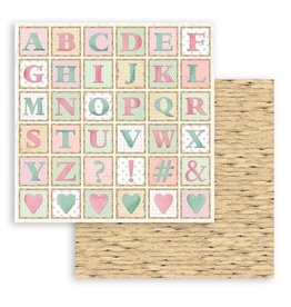 Stamperia Scrapbooking Double face sheet - DayDream alphabet