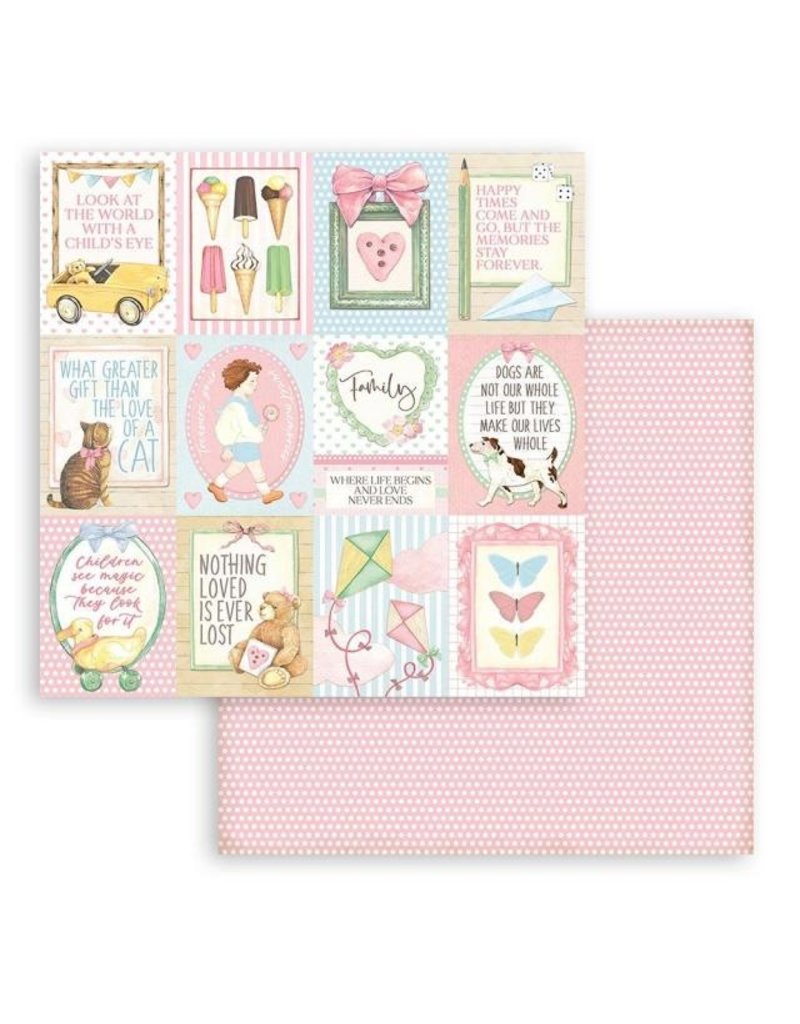 Stamperia Scrapbooking Double face sheet - DayDream small cards