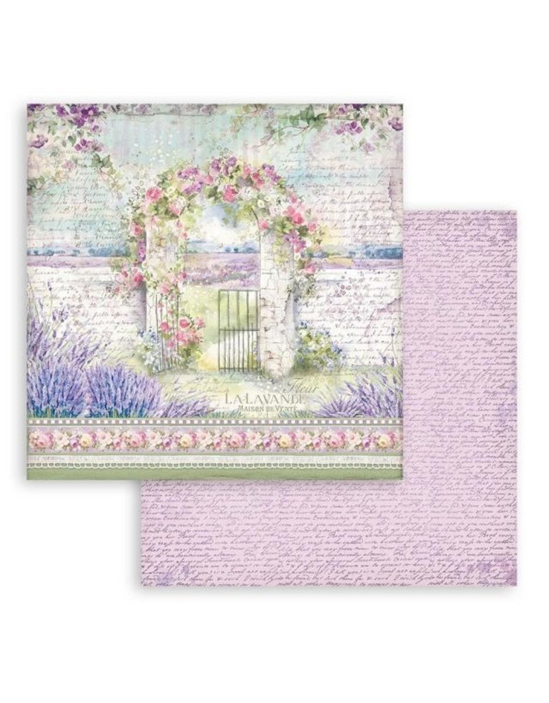 Stamperia Scrapbooking Double face sheet - Provence arch