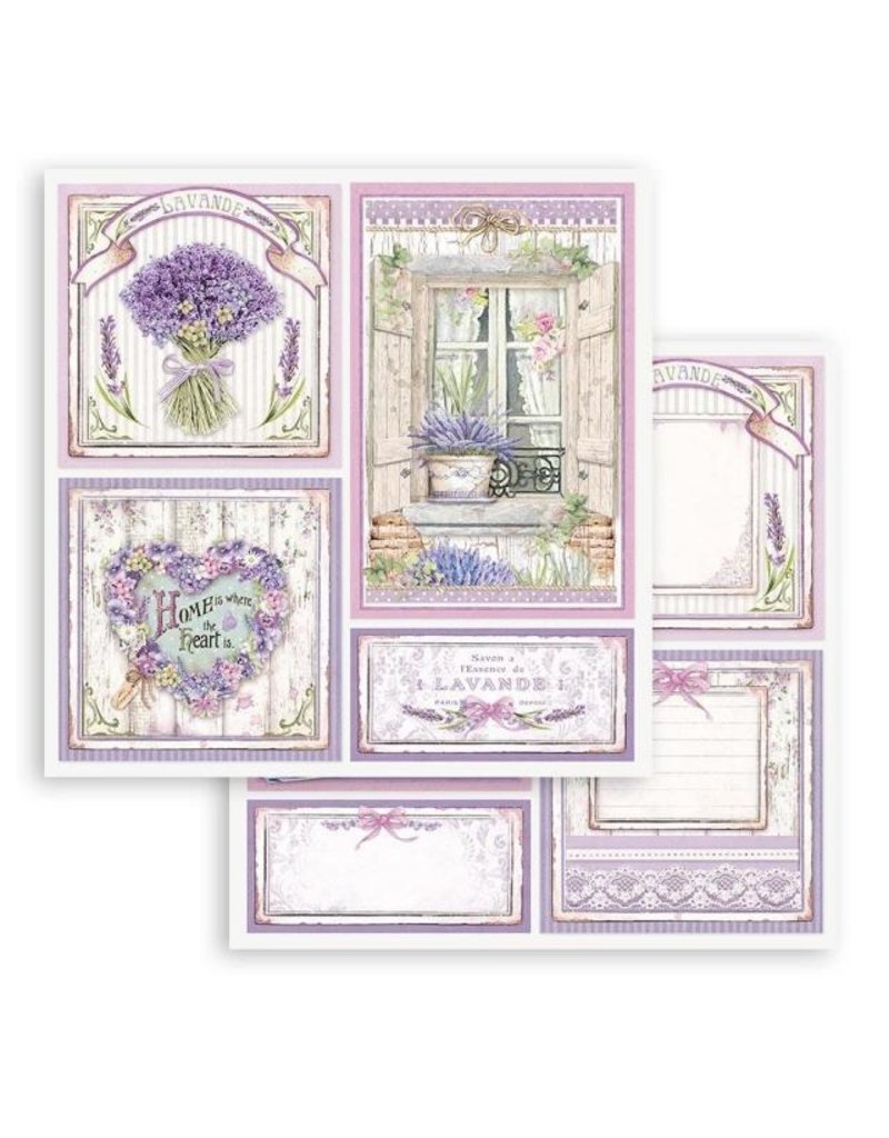 Stamperia Scrapbooking Double face sheet - Provence cards