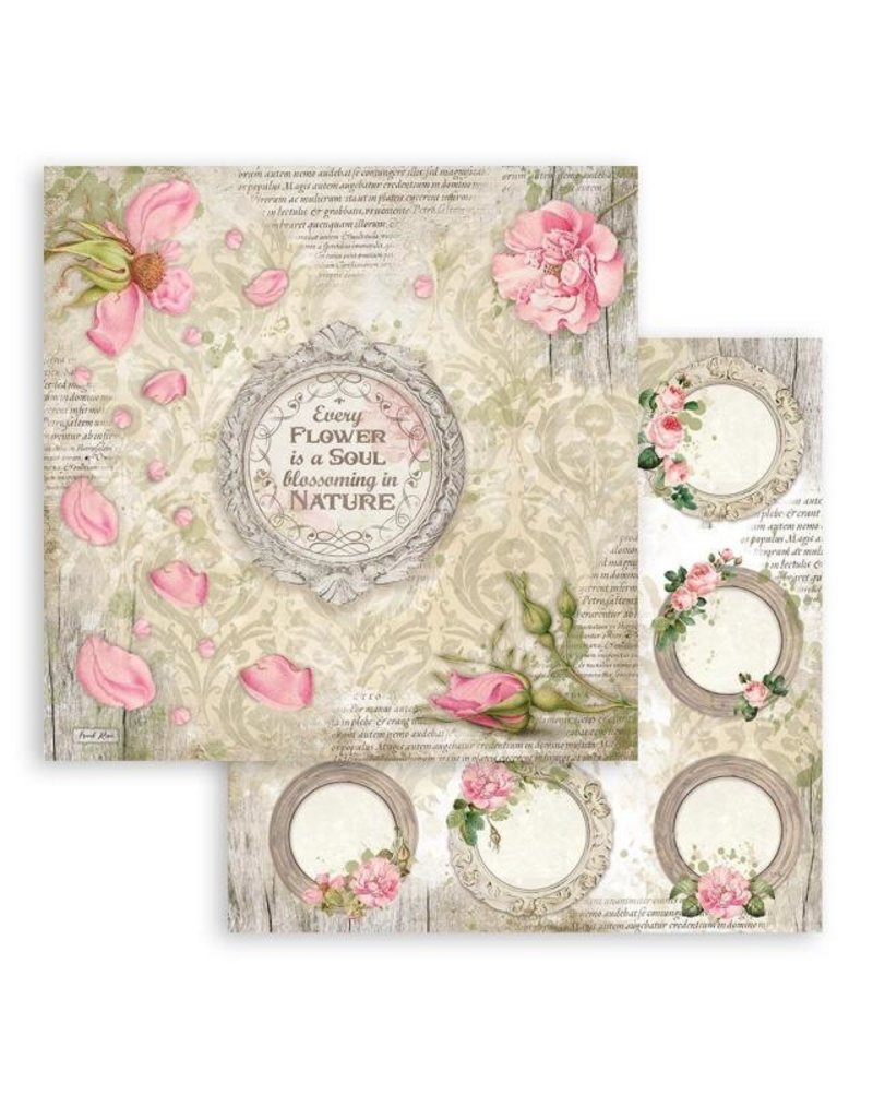 Stamperia Scrapbooking Double face sheet - Romantic Garden House garlands