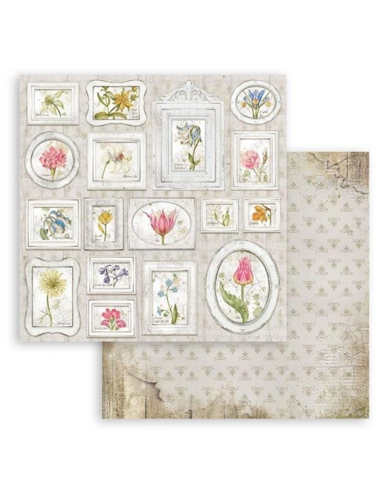 Stamperia Scrapbooking Double face sheet - Romantic Garden House tags