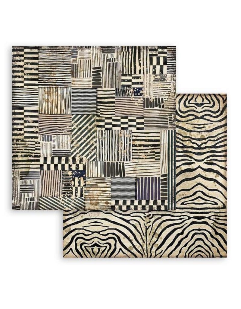 Stamperia Scrapbooking Double face sheet - Savana zebra