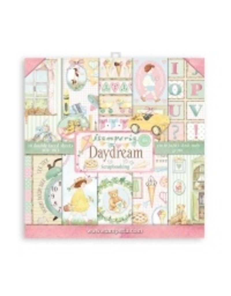Stamperia Scrapbooking Small Pad 10 sheets cm 20,3X20,3 (8"X8") - DayDream