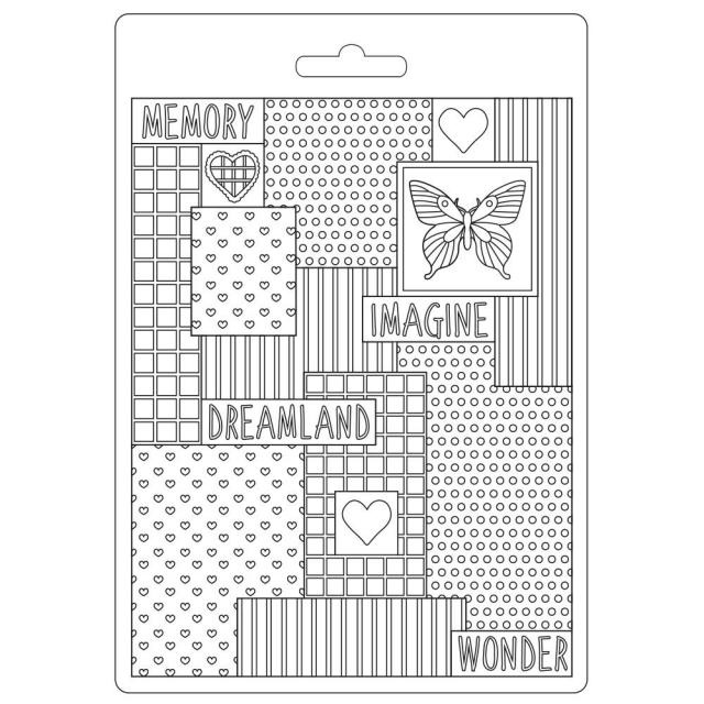 Stamperia Soft Mould A5 - DayDream patchwork