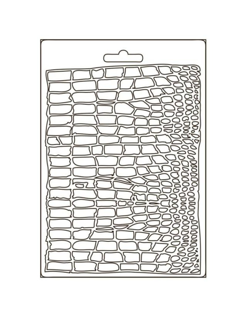 Stamperia Soft Mould A5 - Savana crocodile pattern