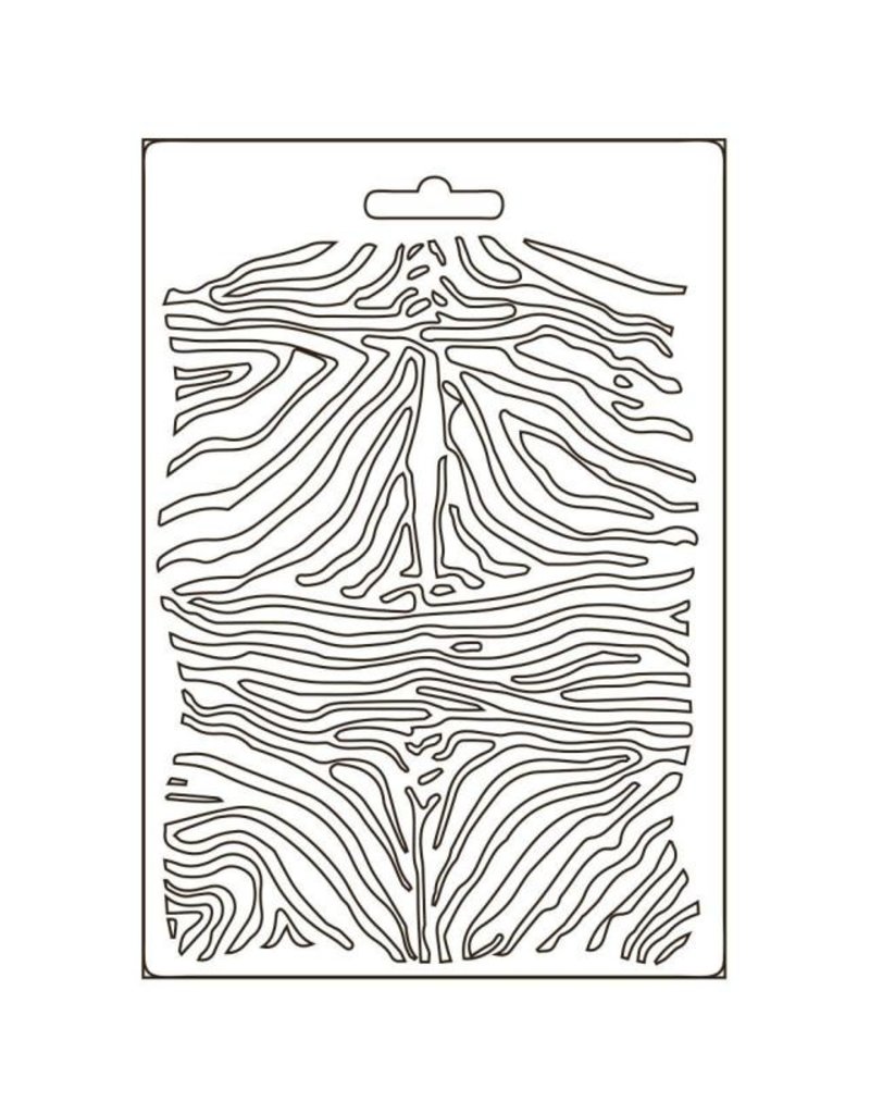 Stamperia Soft Mould A5 - Savana zebra pattern