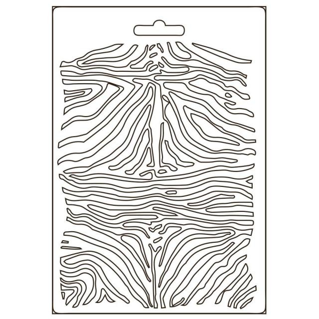 Stamperia Soft Mould A5 - Savana zebra pattern