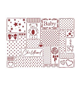 Stamperia Stencil D cm 20x15 -  DayDream patchwork