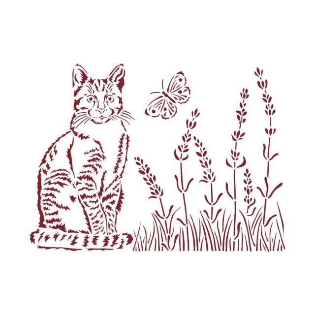 Stamperia Stencil D cm 20x15 -  Provence cat