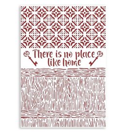 Stamperia Stencil G cm 21x29,7 - Casa Granada There is no place like home