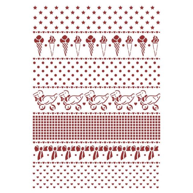 Stamperia Stencil G cm 21x29,7 - DayDream borders