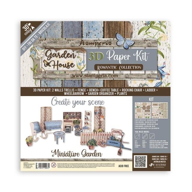 Stamperia 3D Paper Kit - Romantic Garden House