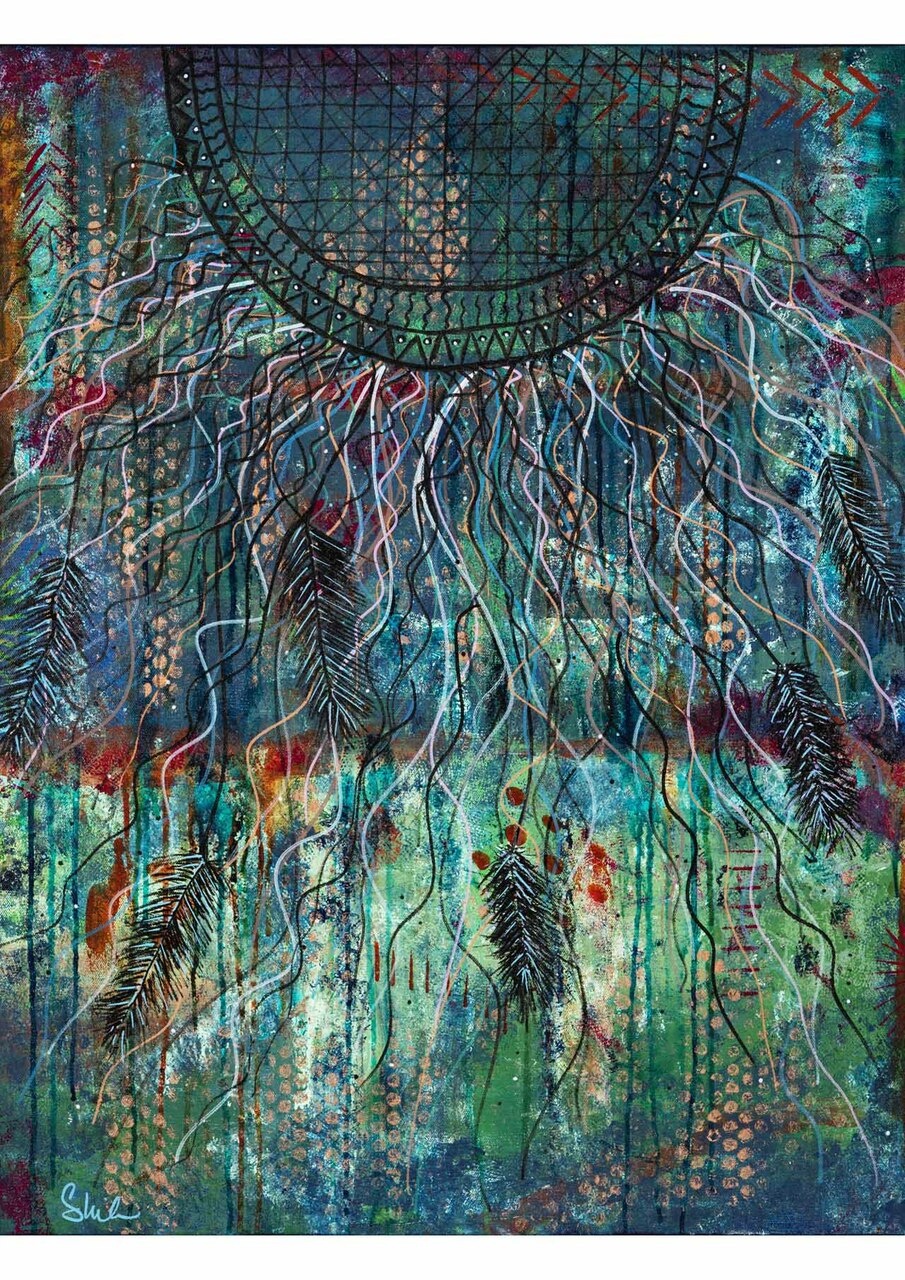 Decoupage Queen Whimsy Hippy - Cherokee Winds A4