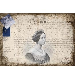 Decoupage Queen Victoria the Queen A4