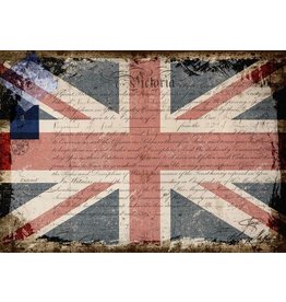 Decoupage Queen Union Jack A4