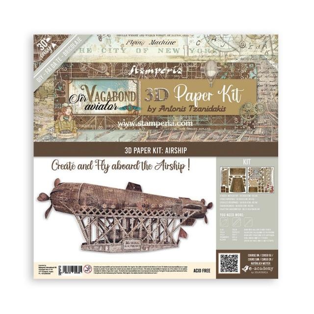 Stamperia 3D Paper Kit - Sir Vagabond Aviator