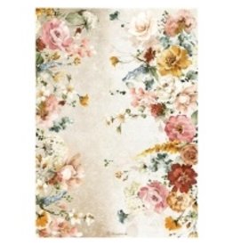 Stamperia A4 Rice paper packed - Garden of Promises flowers