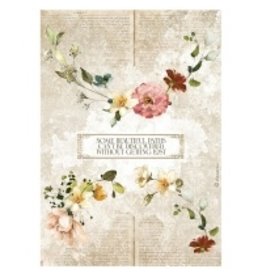 Stamperia A4 Rice paper packed - Garden of Promises garlands
