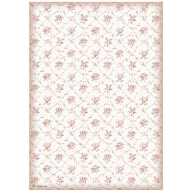 Stamperia A4 Rice paper packed - You and me texture