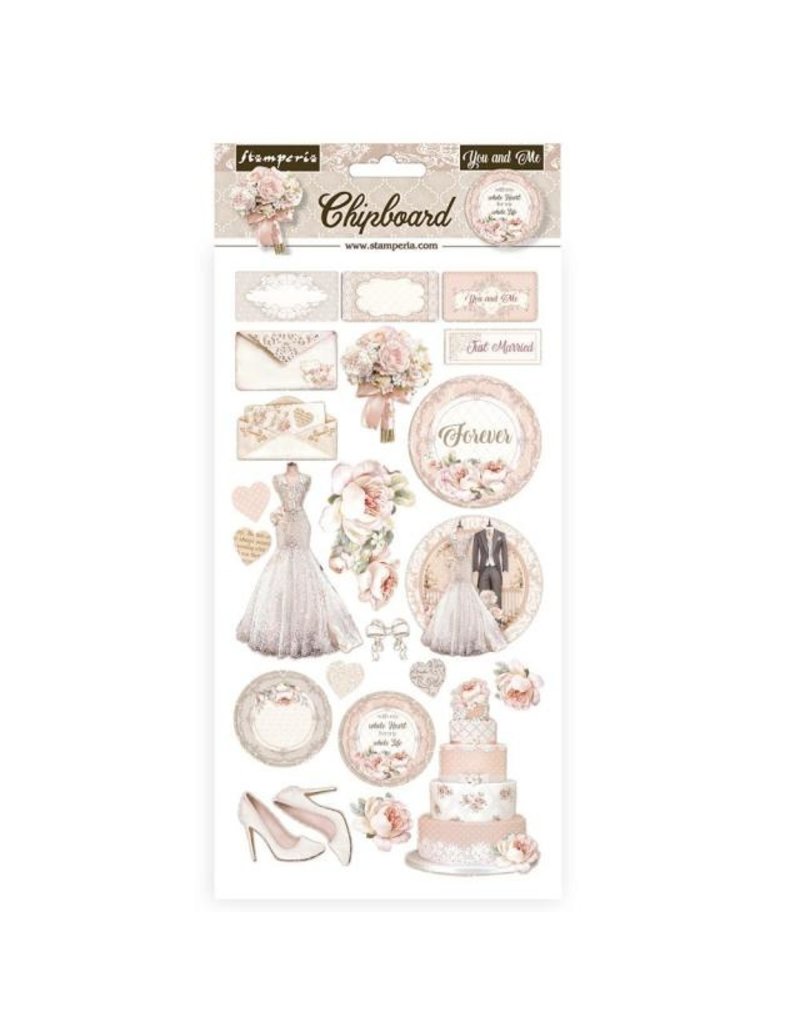 Stamperia Chipboard cm 15x30 - You and me