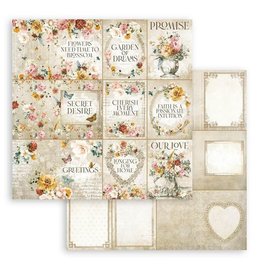 Stamperia Scrapbooking Double face sheet - Garden of Promises cards