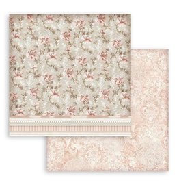 Stamperia Scrapbooking Double face sheet - You and Me Texture flowers