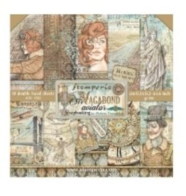 Stamperia Scrapbooking Extra small Pad 10 sheets cm 15,24x15,24 (6"x6") - Sir Vagabond Aviator