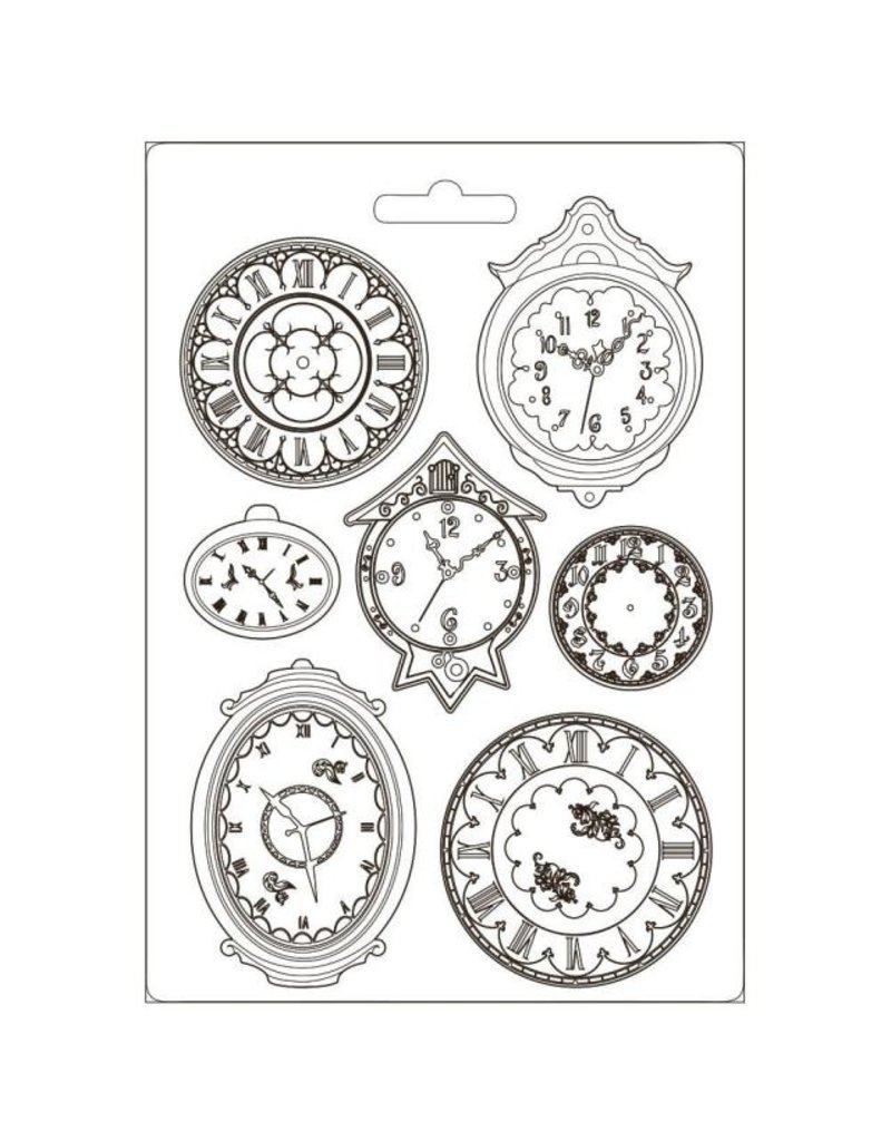 Stamperia Soft Mould A4 - Garden of Promises clocks