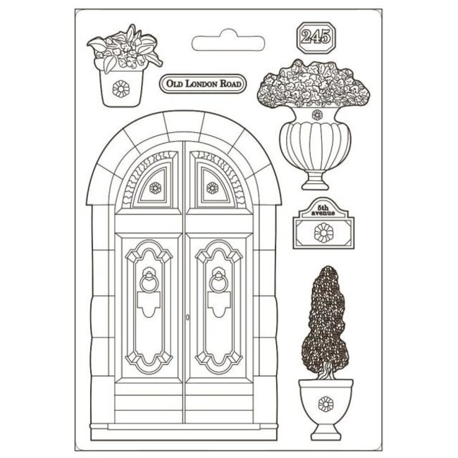 Stamperia Soft Mould A5 - Garden of Promises Old London road