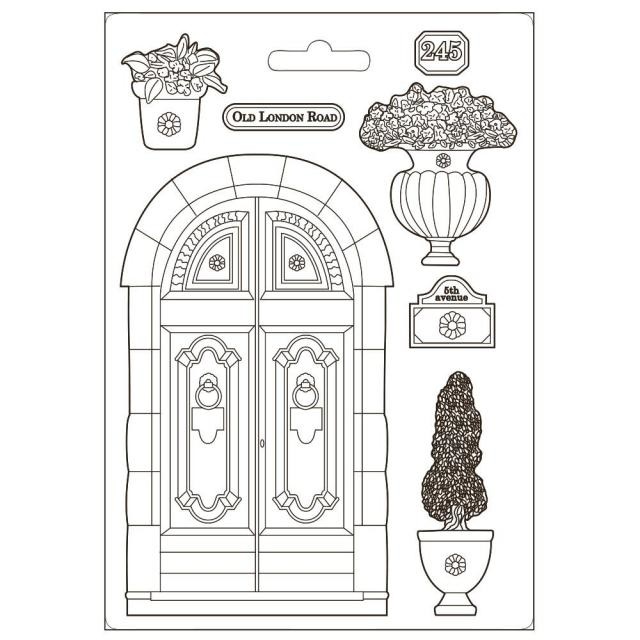 Stamperia Soft Mould A5 - Garden of Promises Old London road