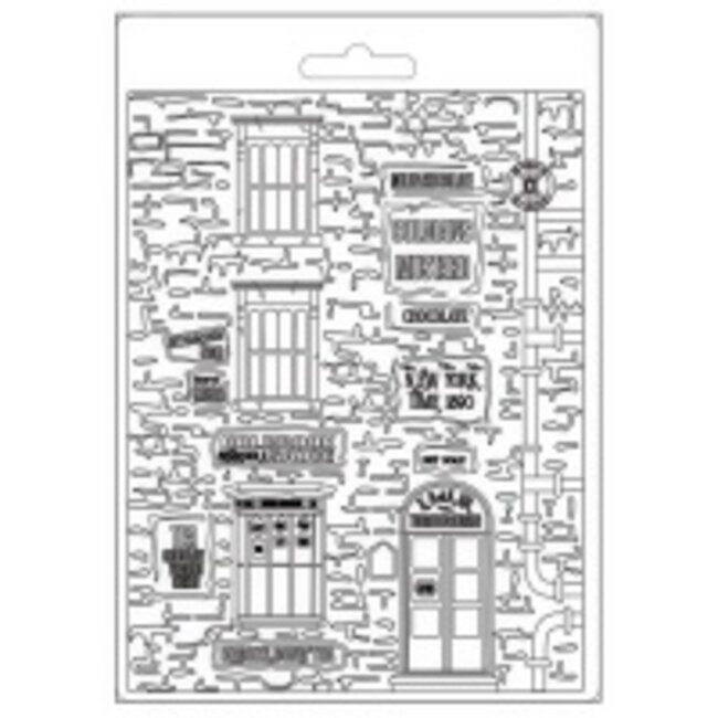 Stamperia Soft Mould A5 - Sir Vagabond New York building