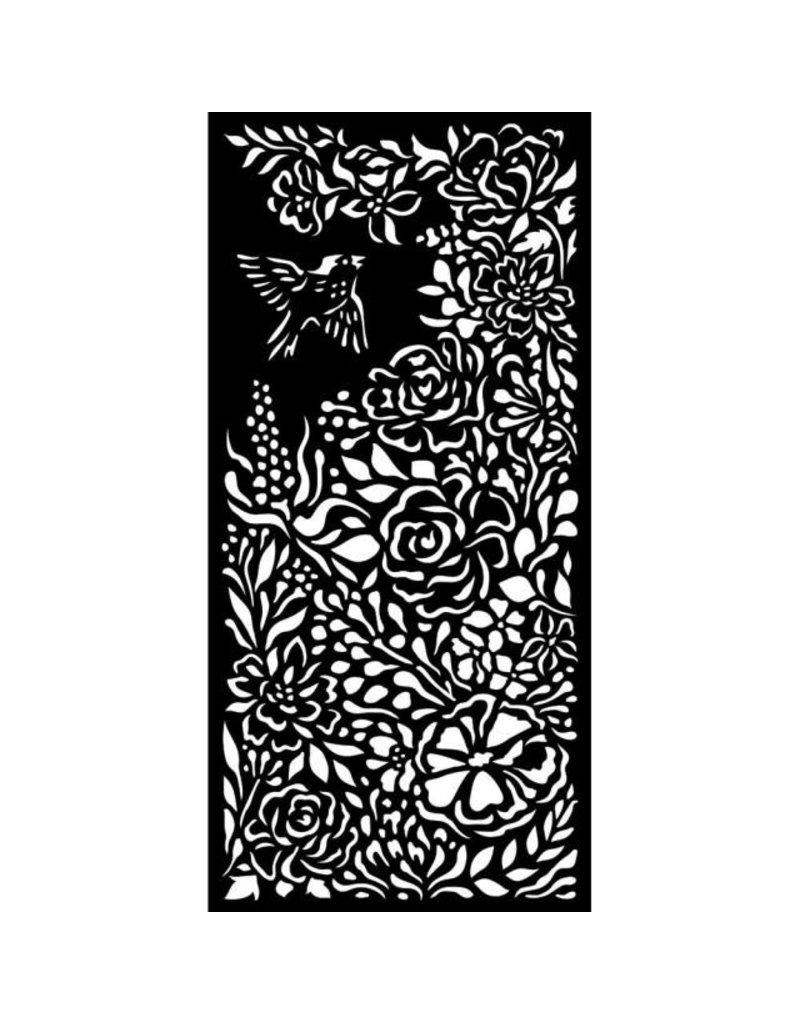 Stamperia Thick stencil cm 12X25 - Garden of Promises bird