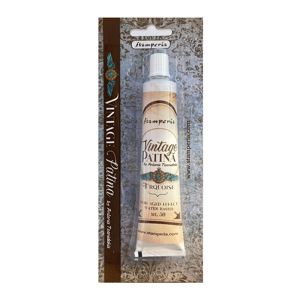 Stamperia Vintage Patina tube ml 50 - Turquoise