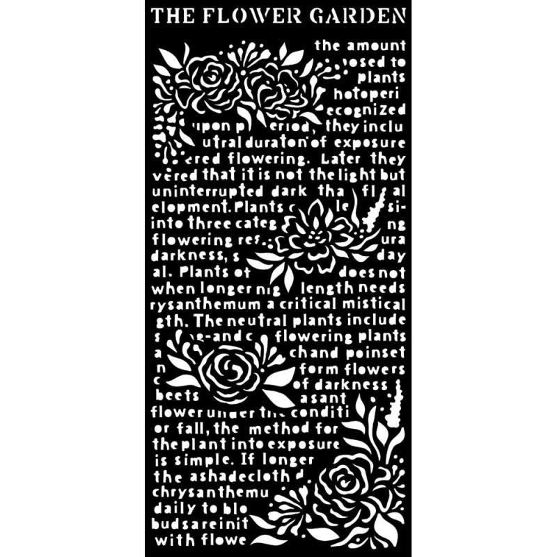 Stamperia Thick stencil cm 12X25 - Garden of Promises The Flower Garden